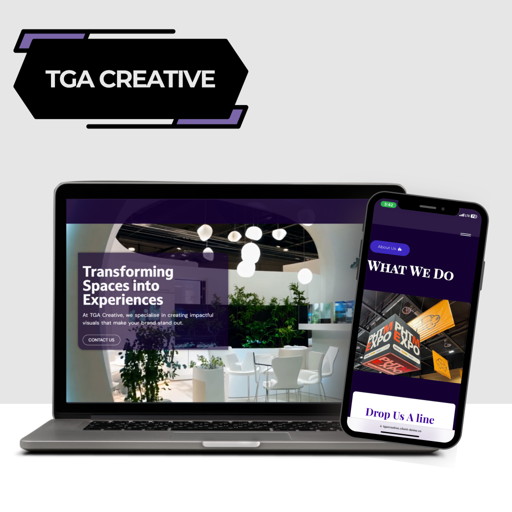out client case study for TGA CREATIVE hitchin