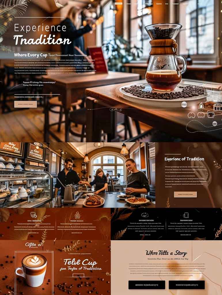 Web Design 19 Cafe Business Website